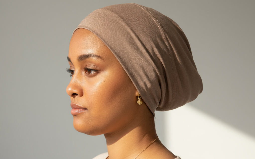 Matching Modal Hijab Set Gray