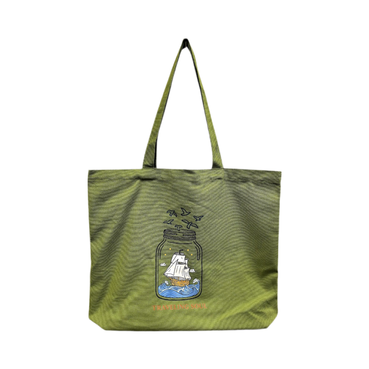 Green Cotton Tote bag