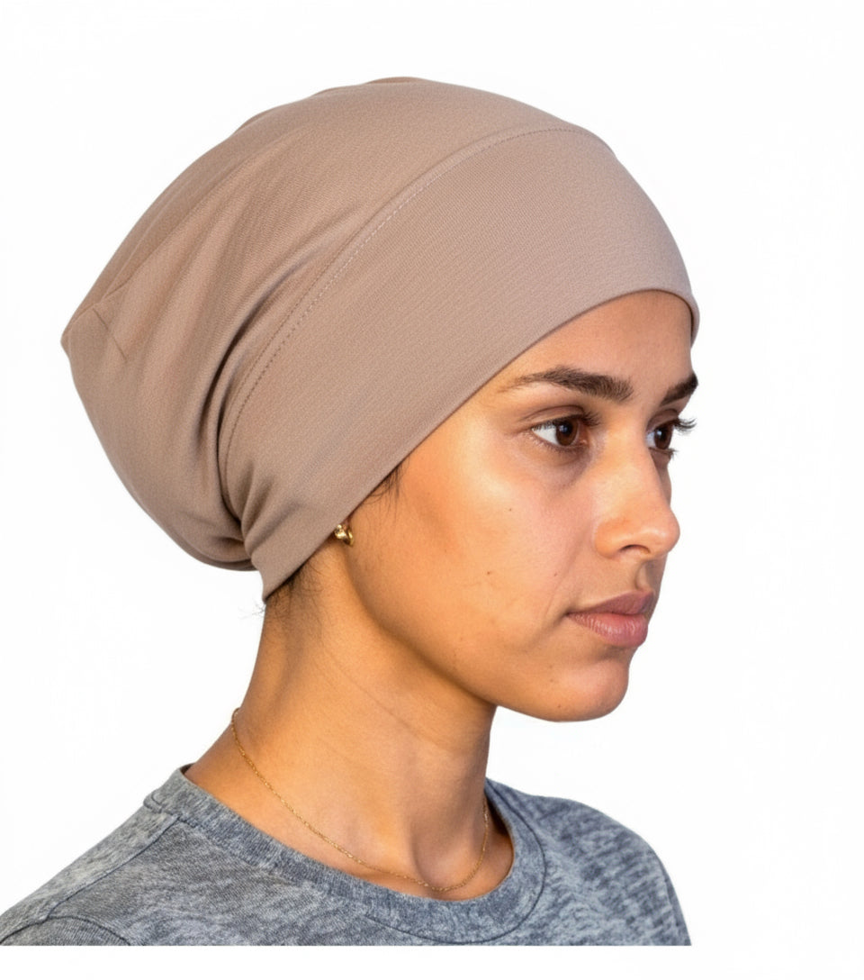 Matching Modal Hijab Set Sand