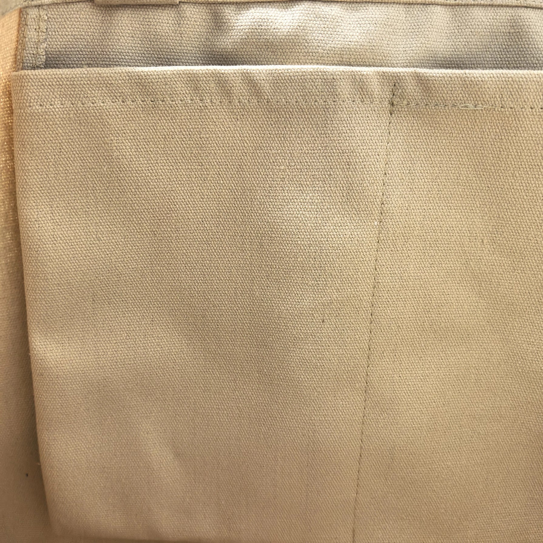 Beige Cotton Tote bag