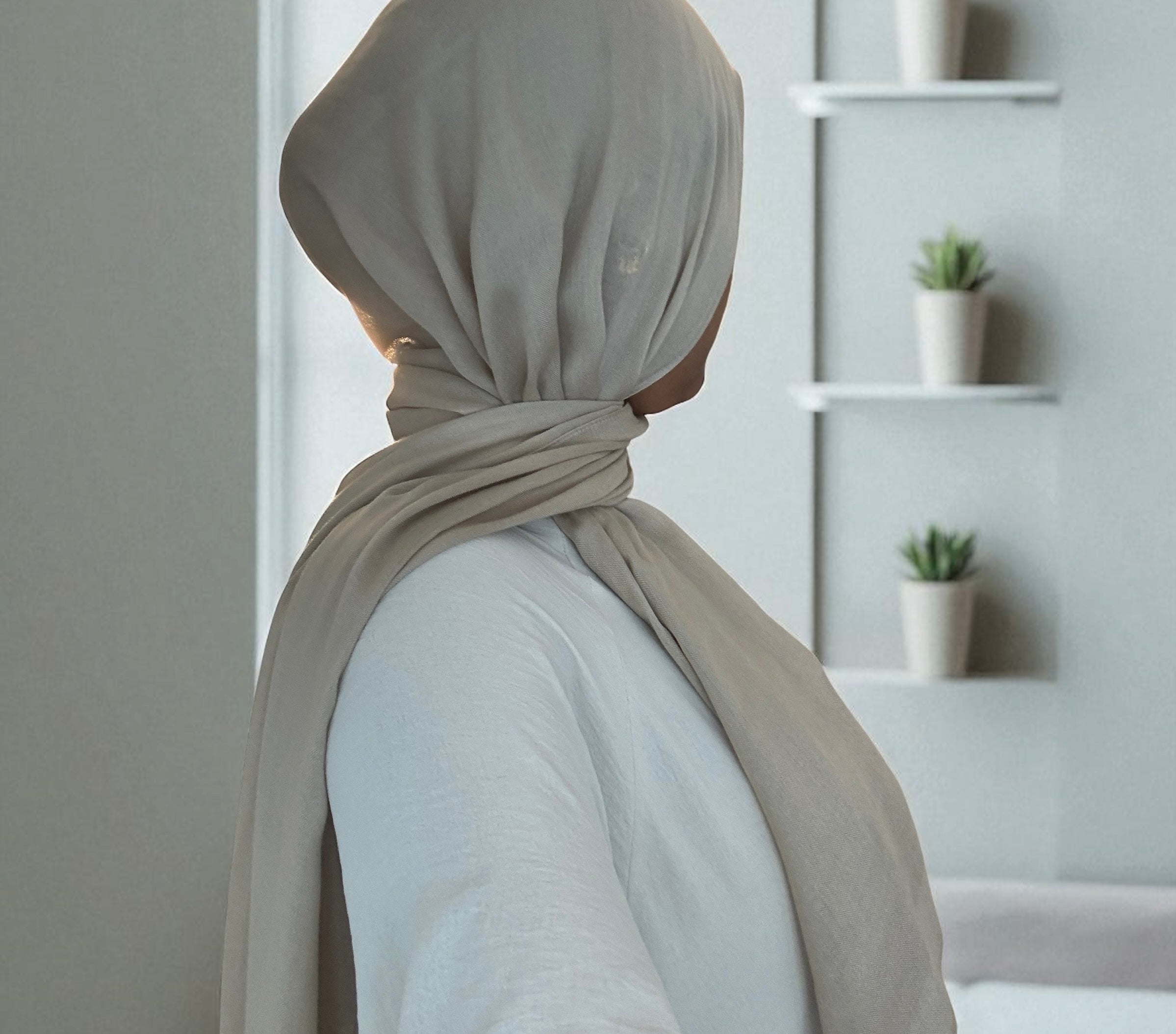 Matching Modal Hijab Set