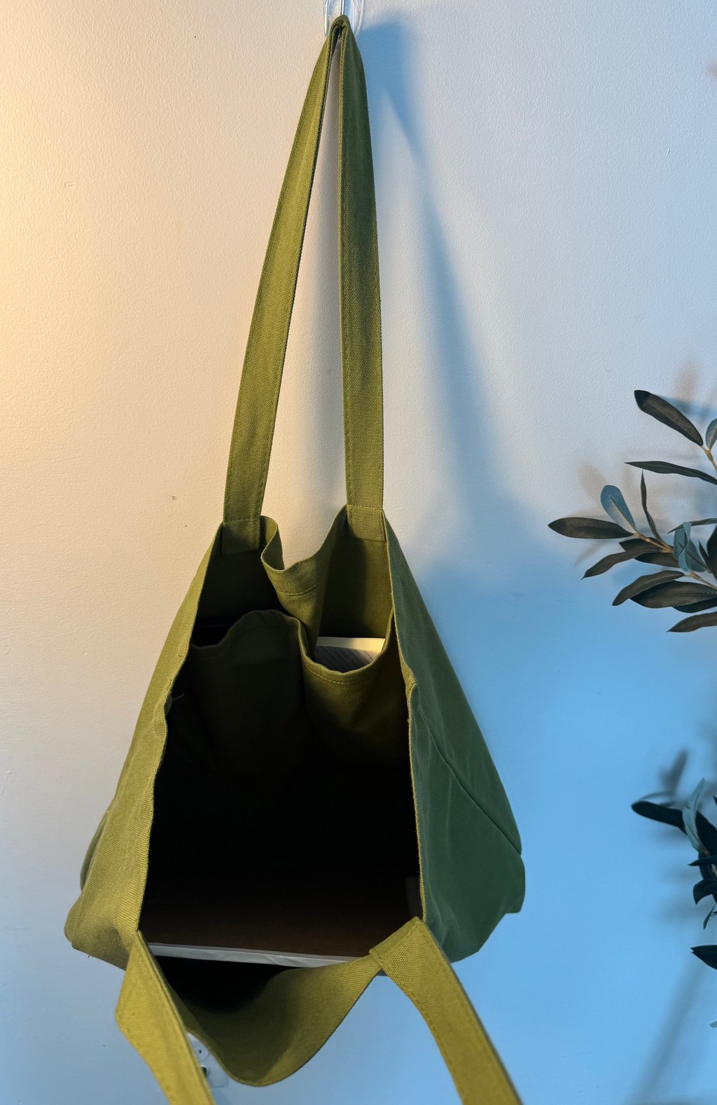 Green Cotton Tote bag